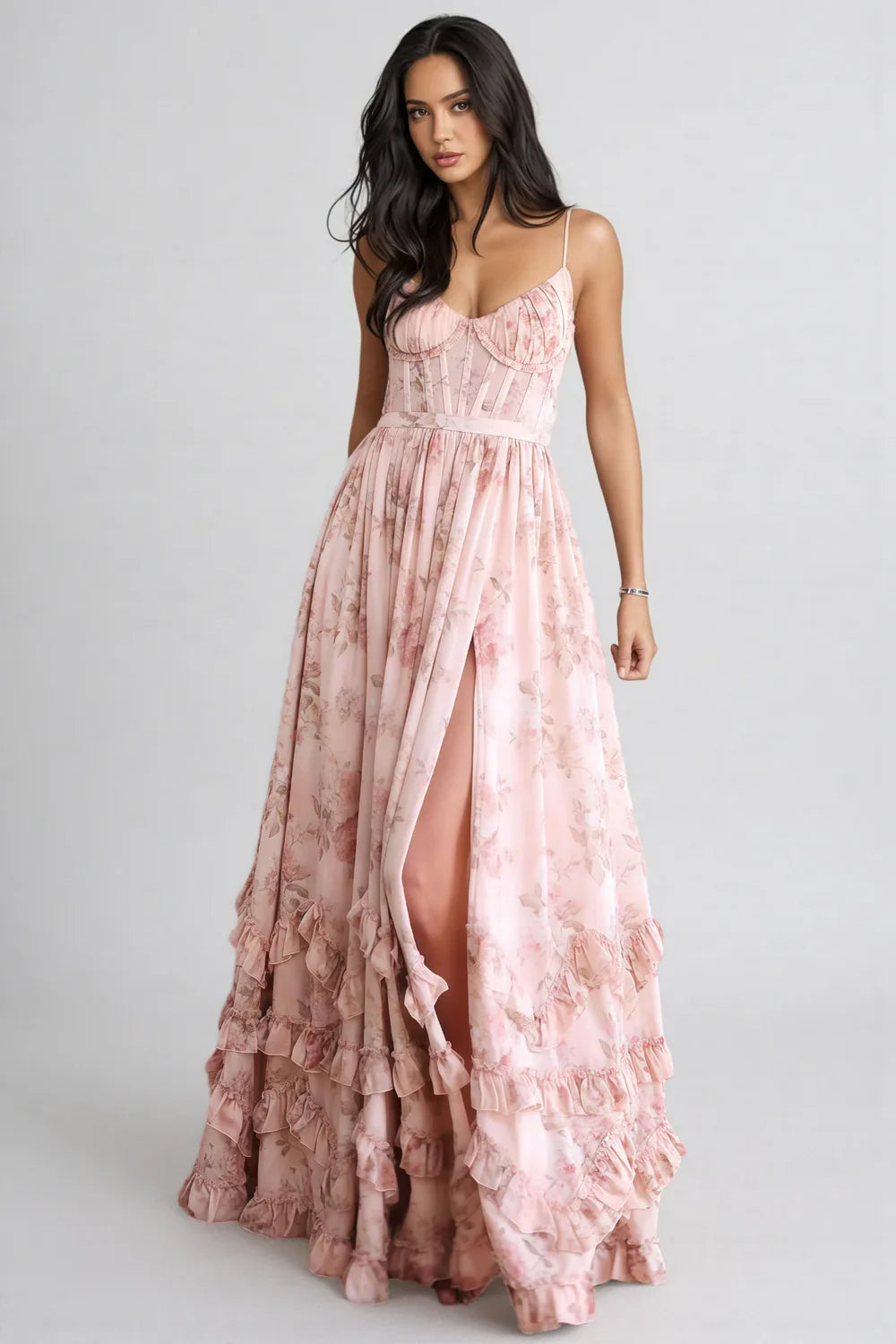VALERIA | Elegantes Maxi Kleid mit fließender Silhouette