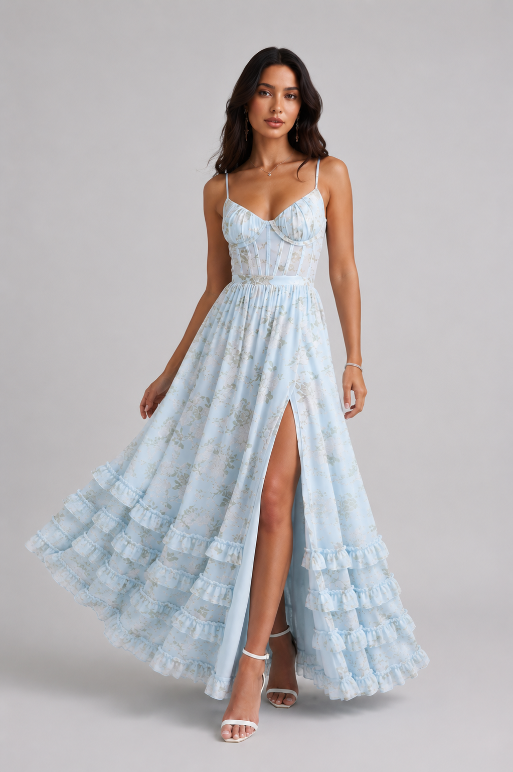 VALERIA | Elegantes Maxi Kleid mit fließender Silhouette