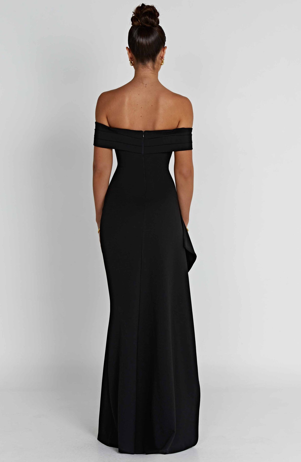 AURÉLIE | Elegantes Maxi Abendkleid – Schwarz