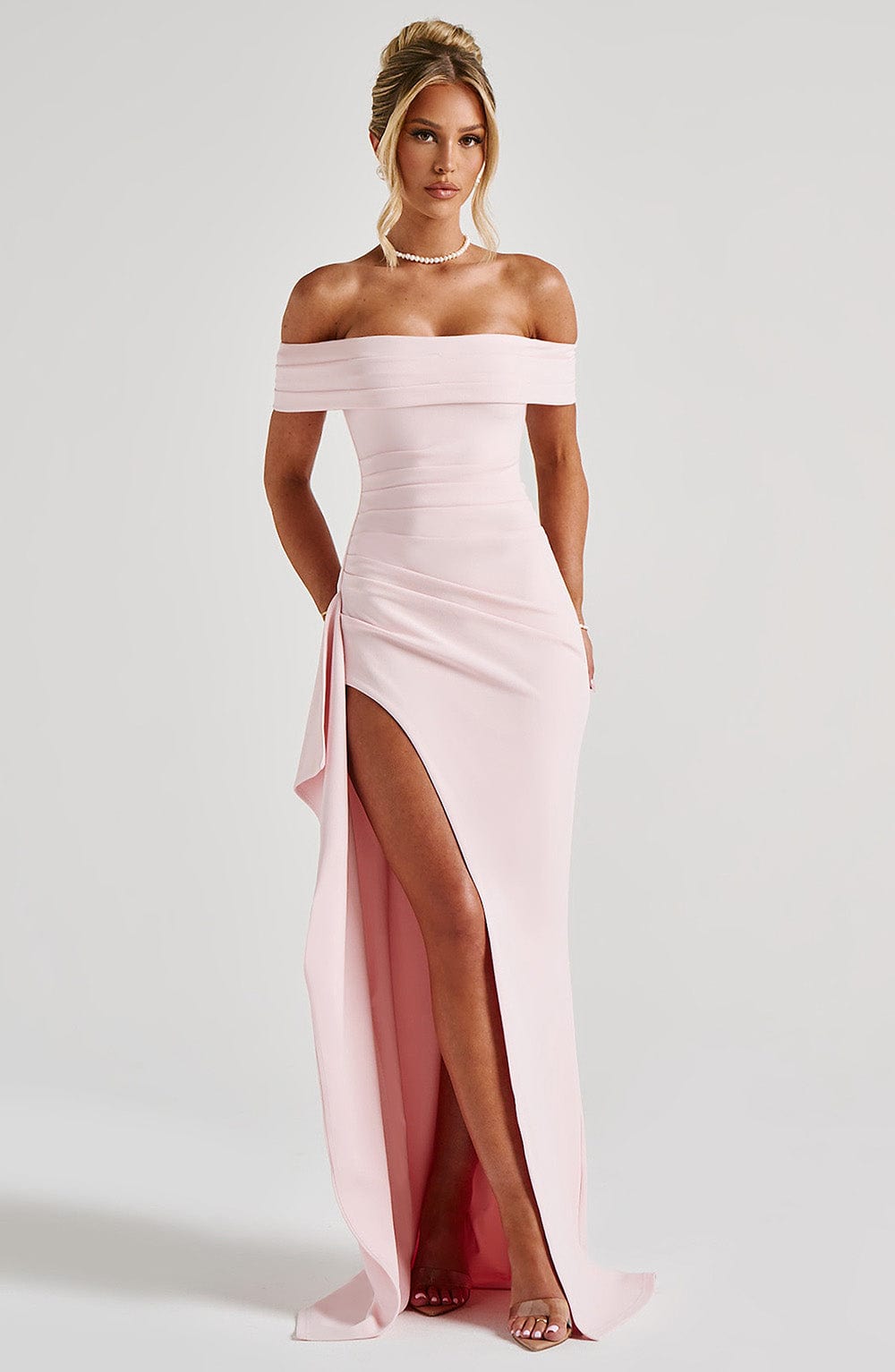 AURÉLIE | Elegantes Maxi Abendkleid – Blush