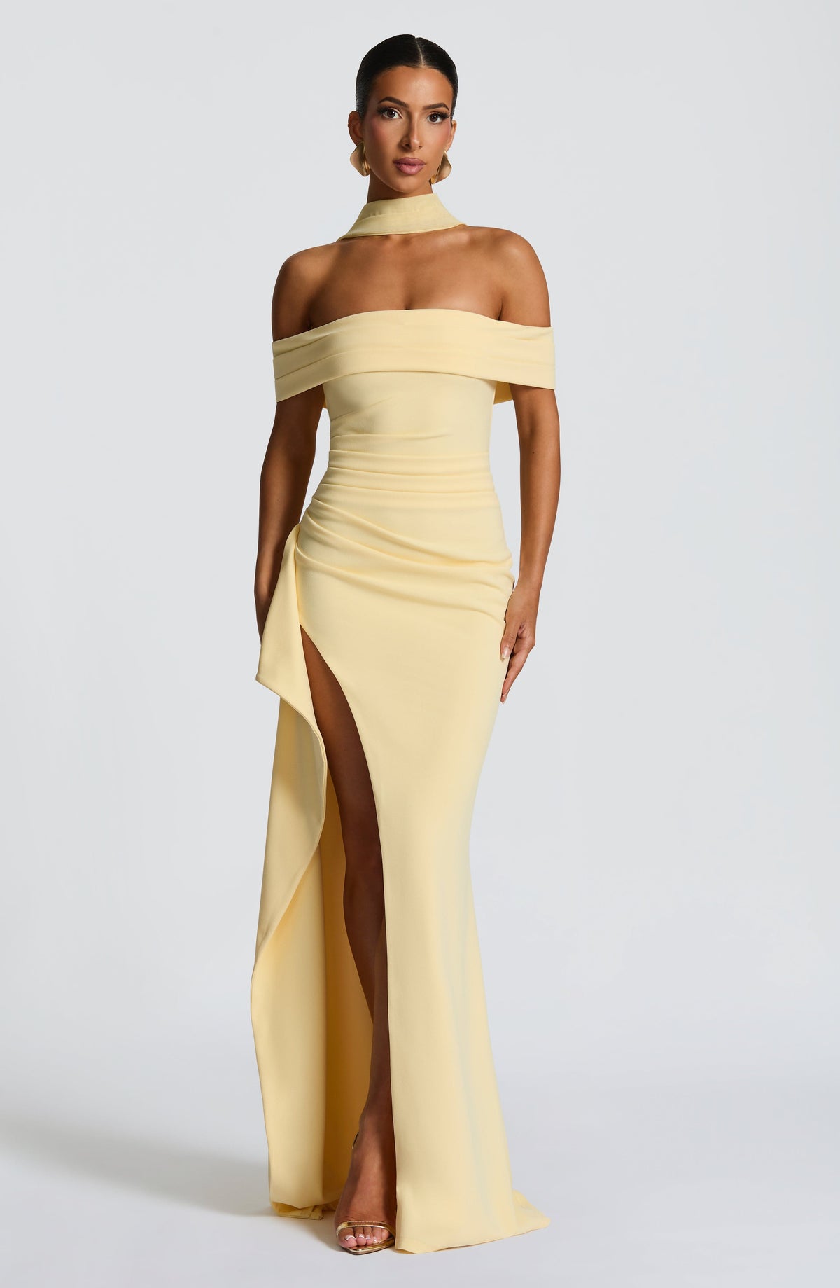 AURÉLIE | Elegantes Maxi Abendkleid – Lemon