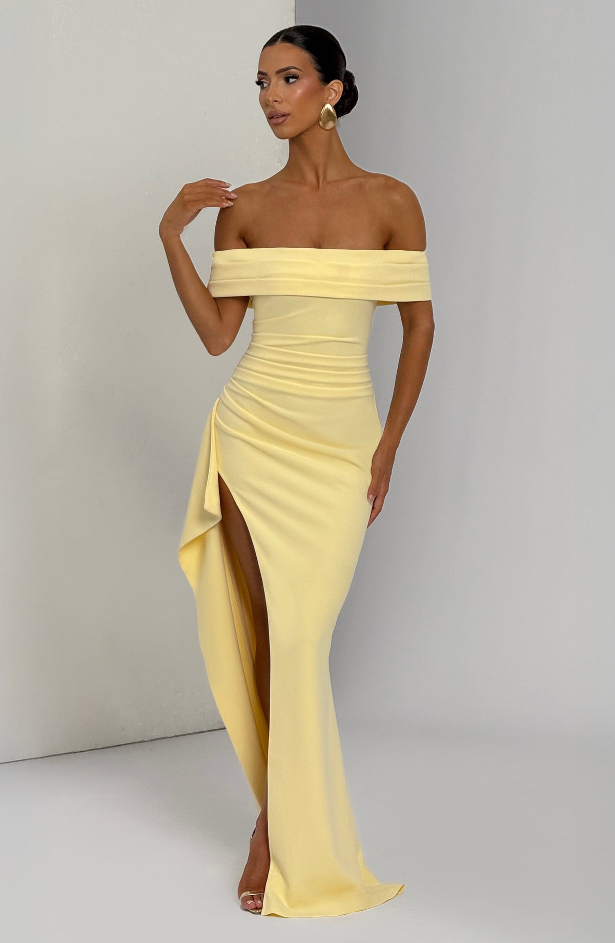 AURÉLIE | Elegantes Maxi Abendkleid – Lemon