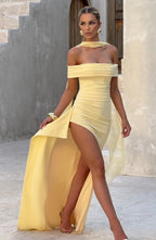AURÉLIE | Elegantes Maxi Abendkleid – Lemon
