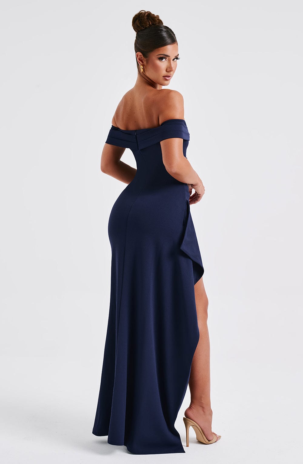 AURÉLIE | Elegantes Maxi Abendkleid – Marineblau