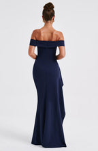 AURÉLIE | Elegantes Maxi Abendkleid – Marineblau
