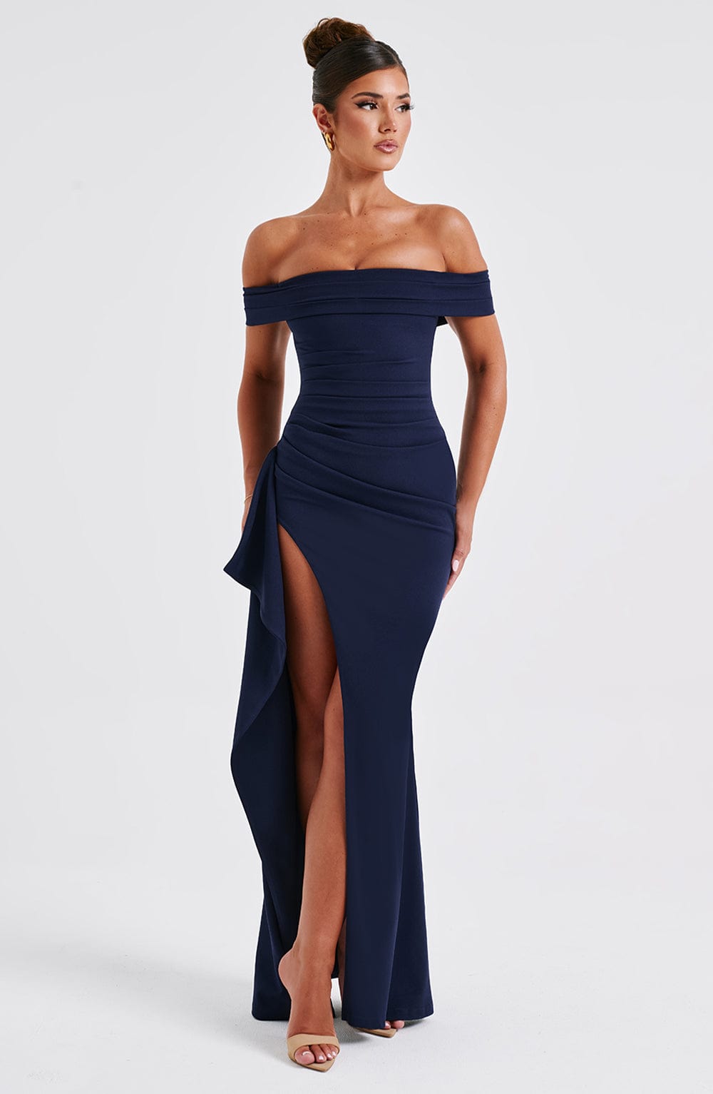 AURÉLIE | Elegantes Maxi Abendkleid – Marineblau