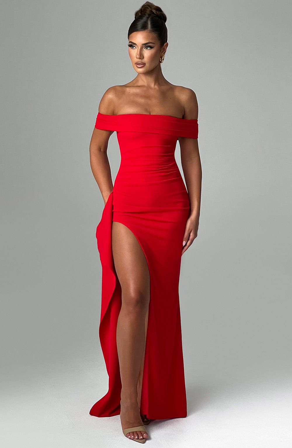 AURÉLIE | Elegantes Maxi Abendkleid – Schwarz
