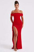 AURÉLIE | Elegantes Maxi Abendkleid – Schwarz