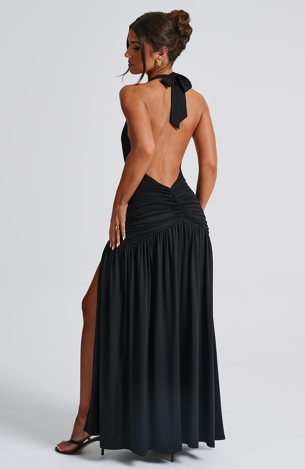 AMÉLIA | Elegantes Maxi Kleid – Schwarz