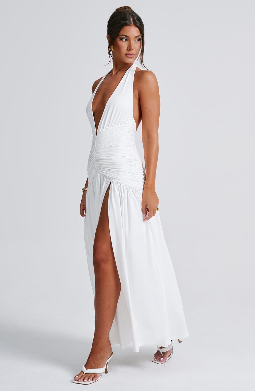 AMÉLIA | Elegantes Maxi Kleid – Weiß
