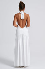 AMÉLIA | Elegantes Maxi Kleid – Weiß