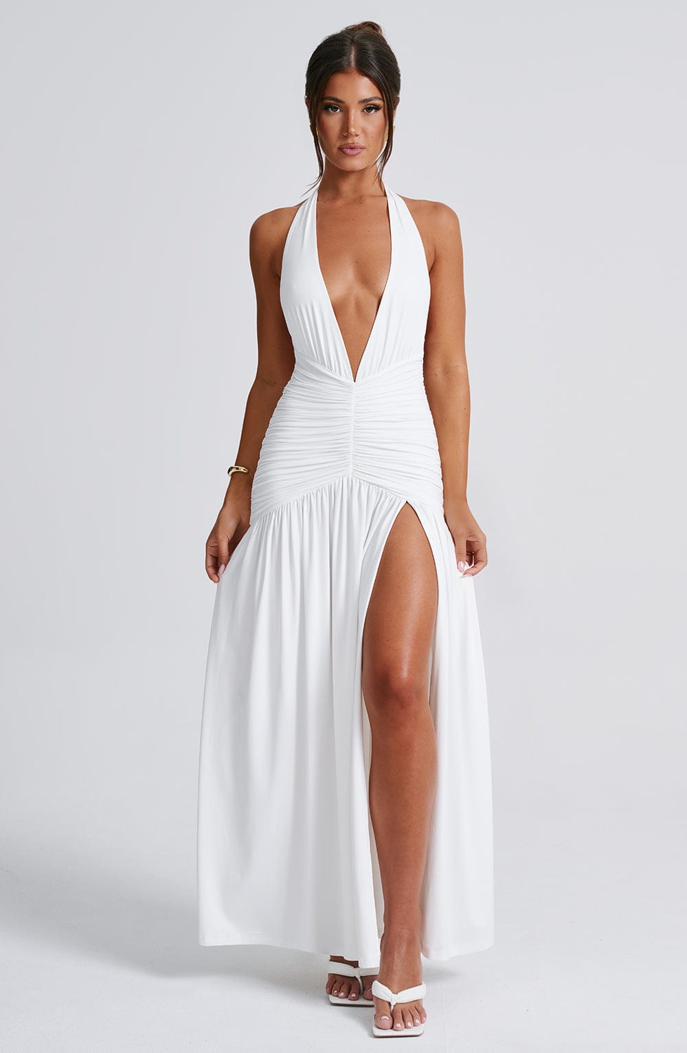 AMÉLIA | Elegantes Maxi Kleid – Weiß