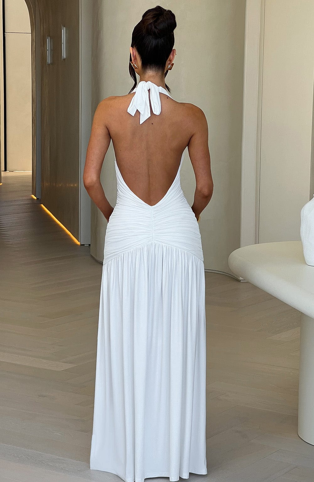 AMÉLIA | Elegantes Maxi Kleid – Weiß