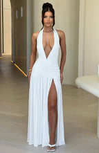 AMÉLIA | Elegantes Maxi Kleid – Weiß
