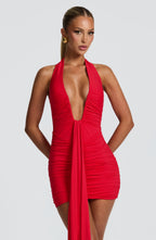 AURORA | Elegantes Mini Kleid – Rot