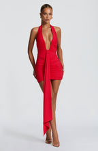 AURORA | Elegantes Mini Kleid – Rot